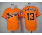mlb baltimore orioles #13 machado orange jerseys