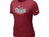 Women New England Patriots Red T-Shirt