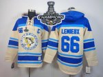 men nhl pittsburgh penguins #66 mario lemieux cream sawyer hooded sweatshirt 2017 stanley cup finals champions stitched nhl jersey