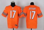 nike nfl chicago bears #17 jeffery elite orange jerseys