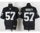 nike nfl oakland raiders #57 woddley elite black jerseys
