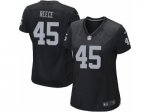 women Nike Oakland Raiders #45 Marcel Reece Black jerseys