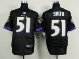 nike nfl baltimore ravens #51 smith black jerseys [new elite]