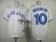 mlb toronto blue jays #10 encarnacion white jerseys