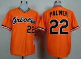 mlb baltimore orioles #22 palmer orange 1982 m&n jerseys