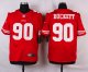 nike san francisco 49ers #90 dockett red elite jerseys