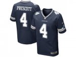 Men's Nike Dallas Cowboys #4 Dak Prescott Navy Blue Elite Stitched NFL Jersey