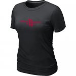 women nba houston rockets big & tall primary logo black T-Shirt
