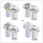 Houston Astros White And Gold 2023 Gold Collection Authentic Jersey