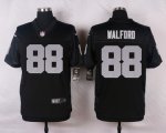 nike oakland raiders #88 walford black elite jerseys