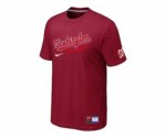 MLB Washington Nationals Red Nike Short Sleeve Practice T-Shirt