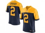 nike nfl green bay packers #2 mason crosby yellow and blue limited jerseys