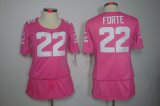 nike women nfl chicago bears #22 matt forte pink [breast cancer