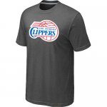nba los angeles clippers big & tall primary logo D.grey T-Shirt