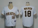 Baseball Jerseys pittsburgh pirates #18 walker white(cool base)