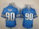 nike nfl detroit lions #90 suh blue jersey [game]