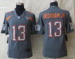 Men NFL New York Giants #13 Odell Beckham Jr Nike Grey 2015 Pro Bowl Limited Jerseys