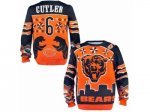 Nike Chicago Bears #6 Jay Cutler Orange Navy Blue Ugly Sweater
