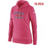 San Diego Charger Women Nike Heart & Soul Pullover Hoodie Pink