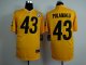 nike nfl pittsburgh steelers #43 polamalu yellow jerseys [game]