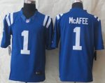 nike nfl indianapolis colts #1 mcafee blue [nike limited]