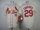 mlb st. louis cardinals #29 carpenter cream jerseys