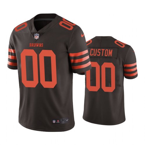 Cleveland Browns #00 Men\'s Custom Color Rush Limited Jersey