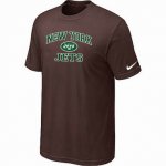 New York Jets T-shirts brown