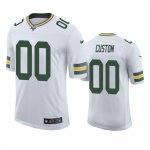 Green Bay Packers Custom White 100th Season Vapor Limited Jersey