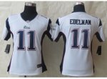 Women Nike New England Patriots #11 Edelman white Jerseys [nike