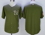 mlb washington nationals blank majestic green camo cool base jerseys
