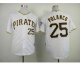mlb pittsburgh pirates #25 polanco white jerseys