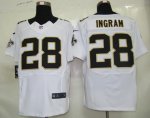 nike nfl new orleans saints #28 ingram elite white jerseys