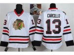 NHL Chicago Blackhawks #13 Carcillo White 2015 Stanley Cup Champ