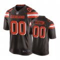 Cleveland Browns #00 Custom Brown Nike Game Jersey - Men's