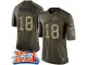 nike indianapolis colts #18 peyton manning green super bowl xli salute to service limited jerseys