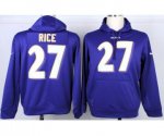 nike nfl baltimore ravens #27 ray rice purple [pullover hooded s