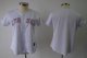 women Baseball Jerseys boston red sox blank white[pink number]