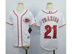 Youth MLB Cincinnati Reds #21 Todd Frazier White jerseys