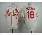 mlb st. louis cardinals #18 taveras cream jerseys [new]