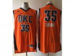 NBA Oklahoma City Thunder #35 Kevin Durant Orange Jerseys