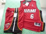 nab miami heat #6 james red suit cheap jerseys [new fabrics]
