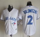 mlb jerseys toronto blue jays #2 Tulowitzki White New Cool Base