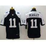 nike nfl dallas cowboys #11 cole beasley blue thanksgiving limited jerseys