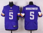 nike minnesota vikings #5 bridgewater purple elite jerseys