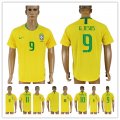 2018 Brazil Home Yellow Soccer Jersey Short Sleeves