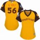 women's majestic baltimore orioles #56 darren oday authentic yellow 2016 all star american league bp cool base mlb jerseys