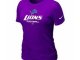Women Detroit Lions Purple T-Shirt