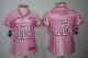 nike women nfl indianapolis colts #12 luck pink [2012 nike love]