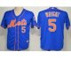 mlb new york mets #5 david wright blue jerseys [orange number]